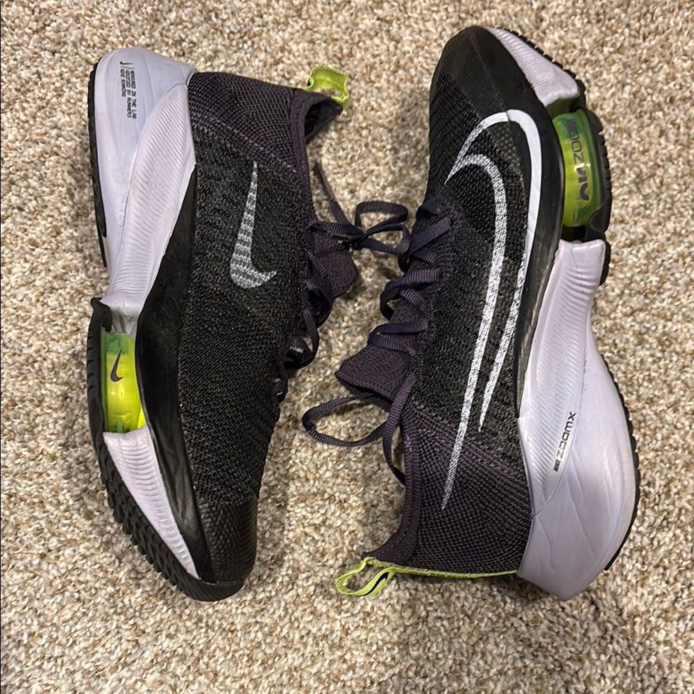 Nike Black and Lime Green Running Shoes